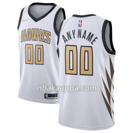 Atlanta Hawks Custom 2018-19 Nike City Edition Valkoinen Pelipaidat Swingman - Miesten